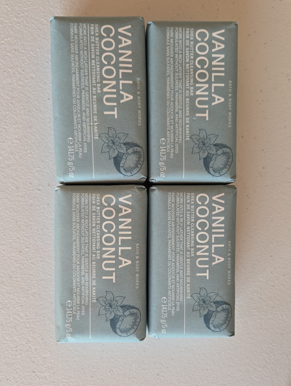 Bath & Body Works Vanilla Coconut Soap Bars - Picture 1 of 2